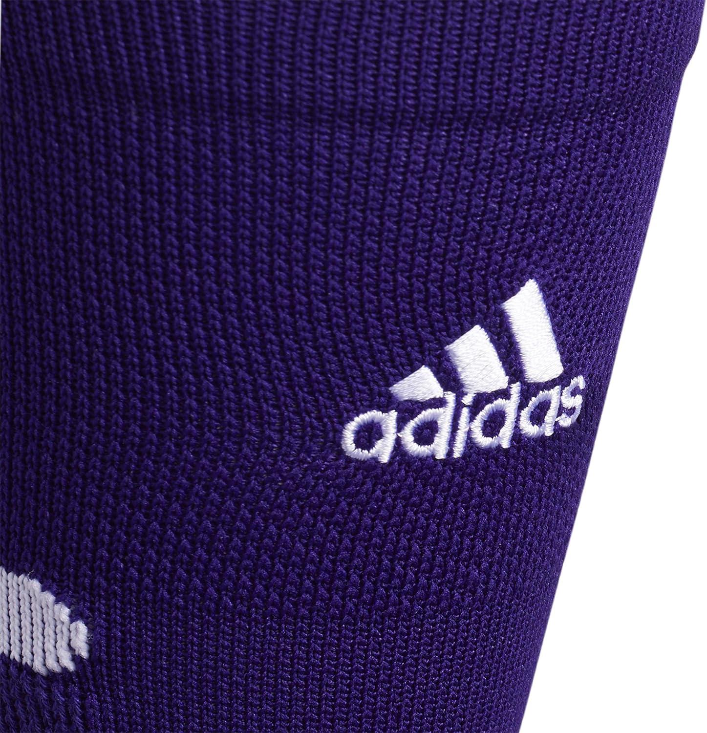 imageadidas Unisex Adizero Football Socks 1 Pair Cushioned Crew for Men Women Kids Team SportsCollegiate PurpleWhite