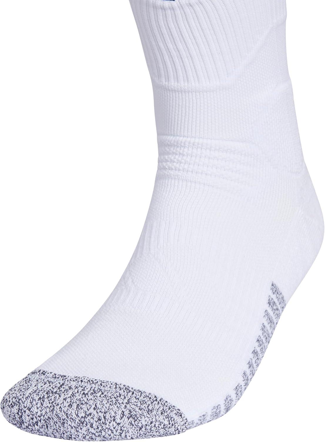 imageadidas Unisex Adizero Football Socks 1 Pair Cushioned Crew for Men Women Kids Team SportsWhiteBlack 20