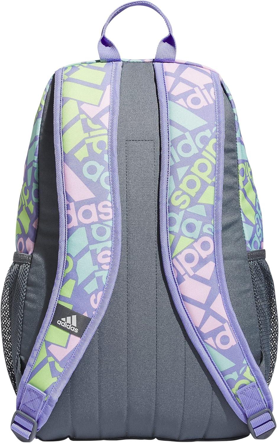 imageadidas Unisex Kids Creator School Backpack for Girls ampamp Boys Durable Bookbag BlackWhite OSFAAdi Multi Collage Light PurpleOnix GreyWhite