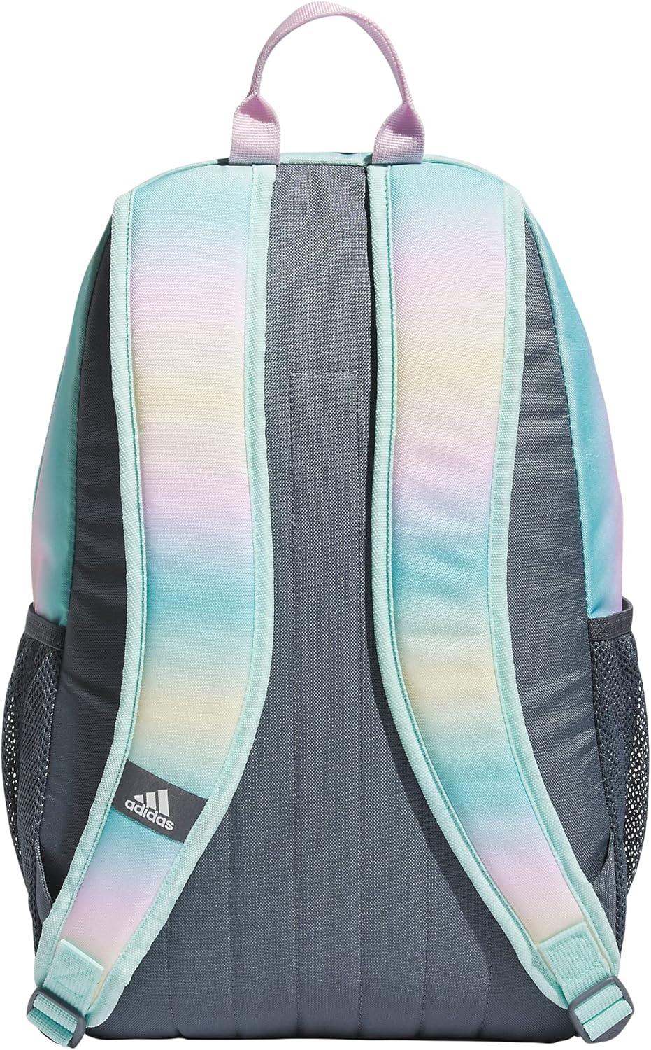 imageadidas Unisex Kids Creator School Backpack for Girls ampamp Boys Durable Bookbag BlackWhite OSFAGradient Flash AquaOnix GreyWhite
