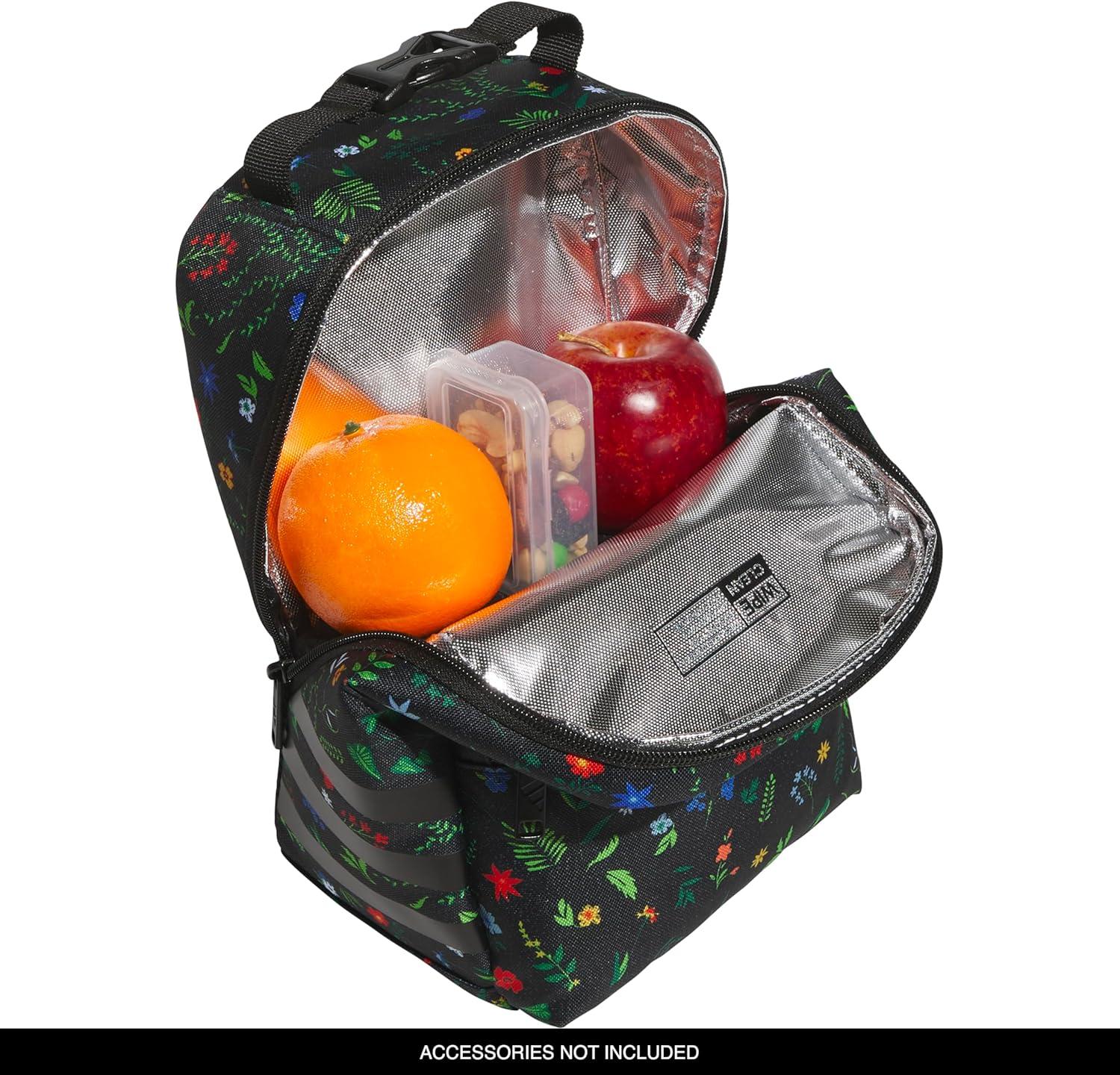 imageadidas Unisex Kids Creator School Backpack for Girls ampamp Boys Durable Bookbag BlackWhite OSFAHyper Optimism Meadow Floral Black