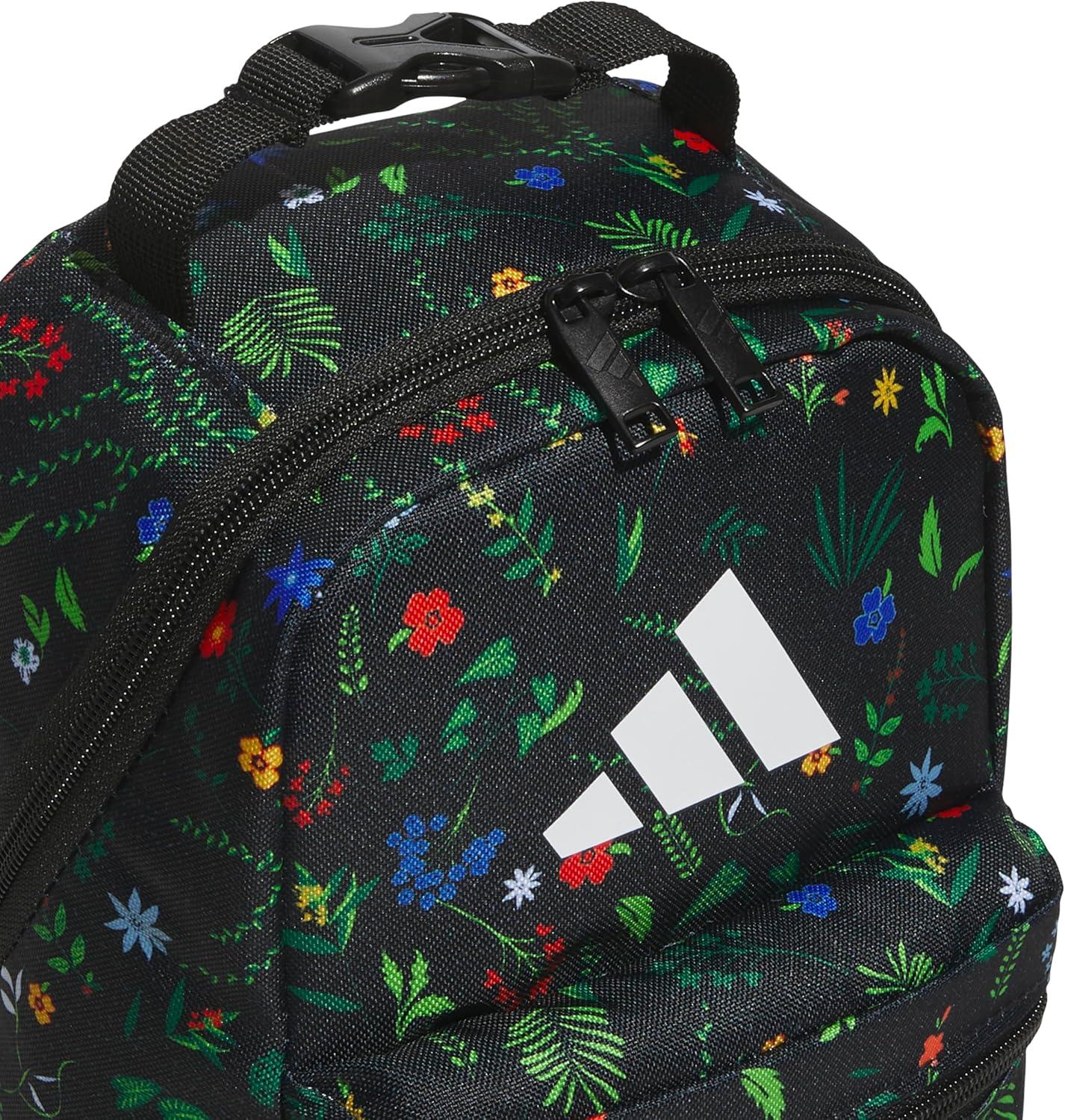 imageadidas Unisex Kids Creator School Backpack for Girls ampamp Boys Durable Bookbag BlackWhite OSFAHyper Optimism Meadow Floral Black