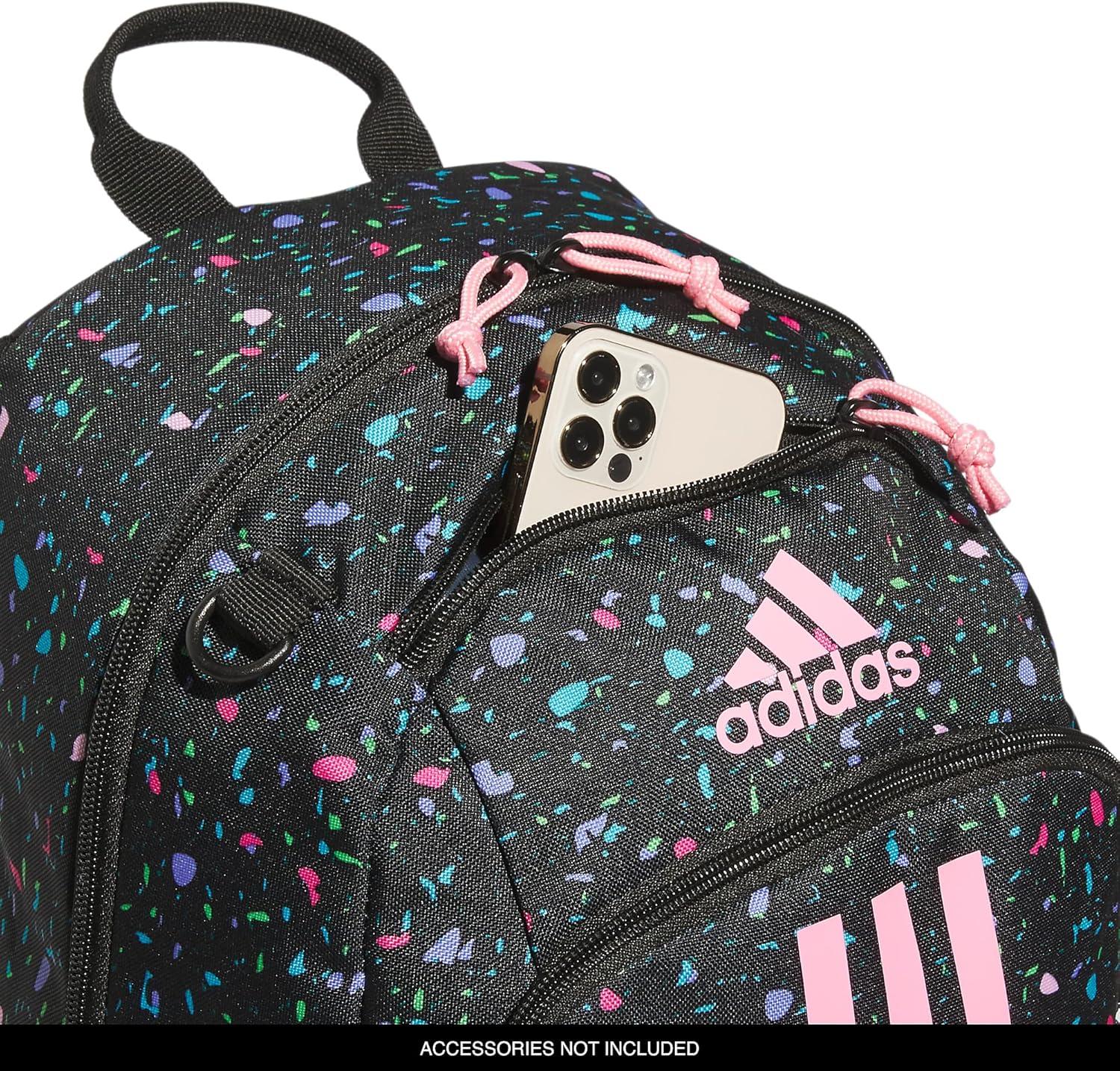 imageadidas Unisex Kids Creator School Backpack for Girls ampamp Boys Durable Bookbag BlackWhite OSFASpeckle BlackBliss PinkBlack