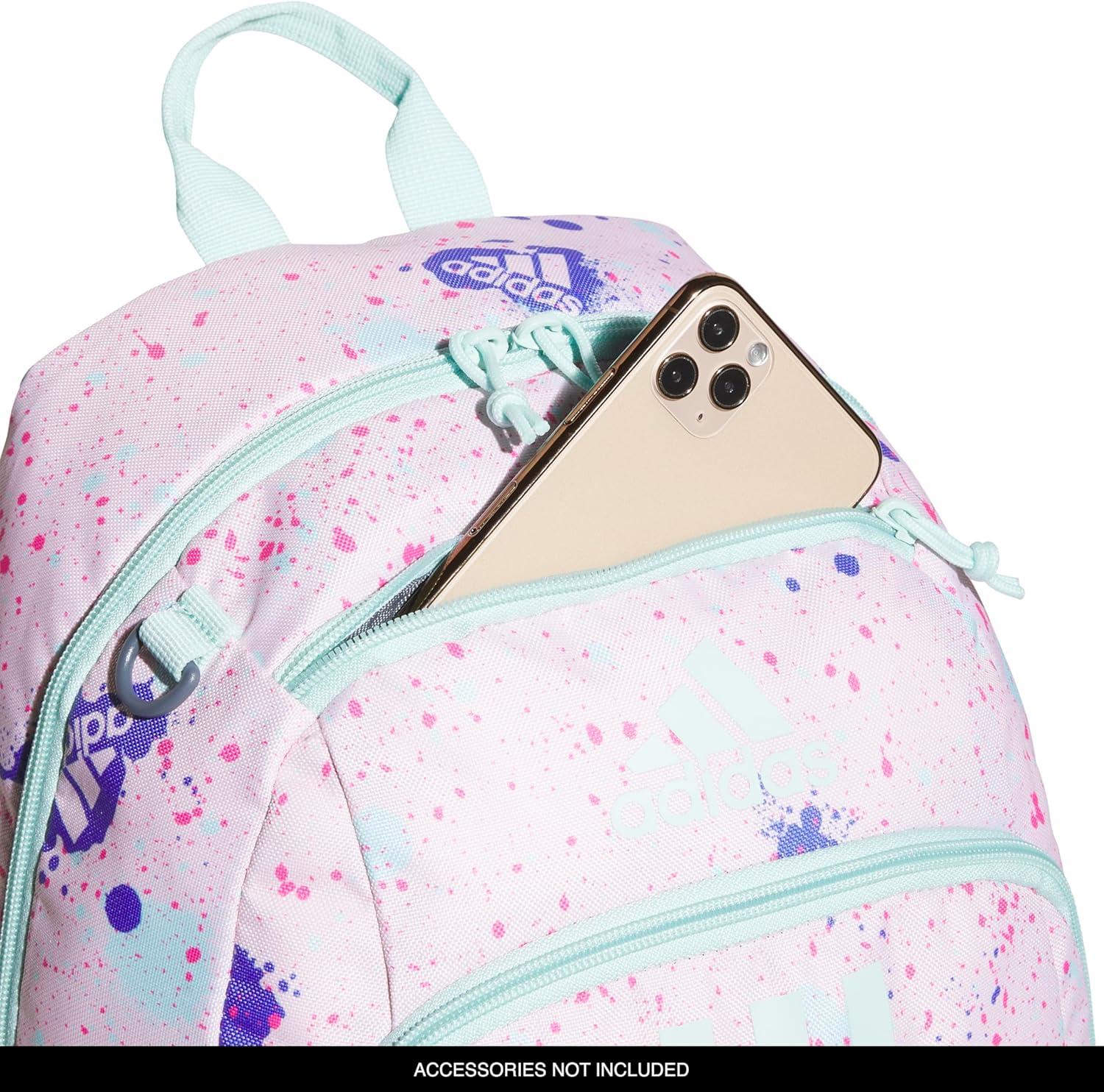 imageadidas Unisex Kids Creator School Backpack for Girls ampamp Boys Durable Bookbag BlackWhite OSFASplatter Sandy Pink Splatter Sandy Pink