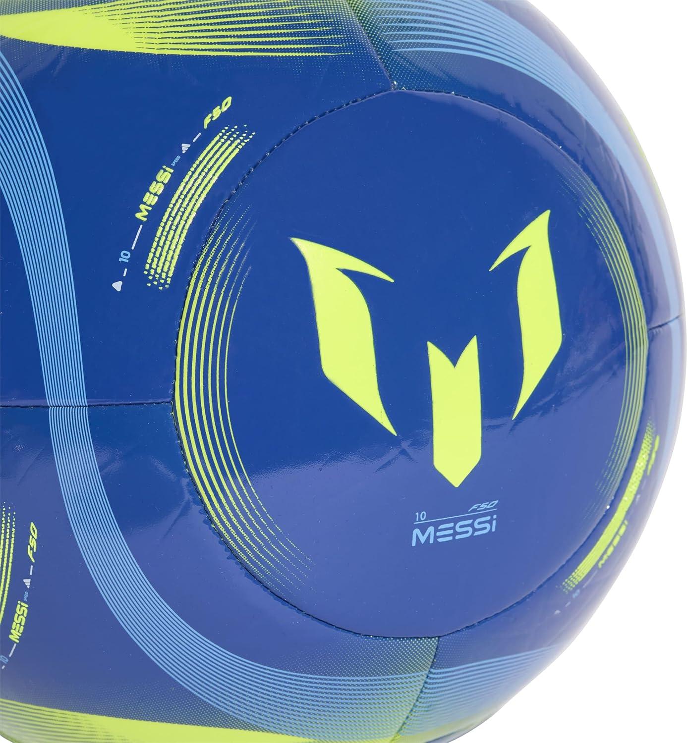 imageadidas UnisexAdult Messi Club Soccer Ball Team Royal BlueSemi Blue BurstSolar Yellow 3