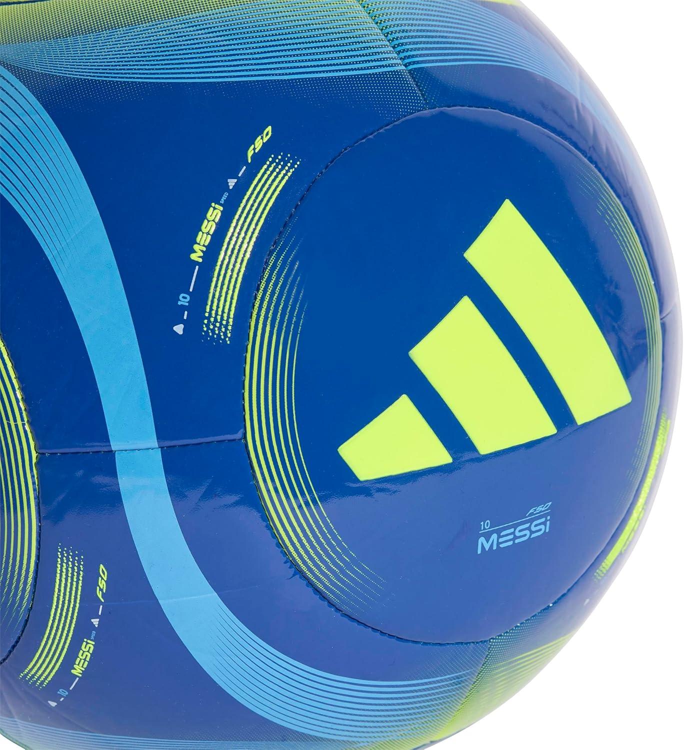 imageadidas UnisexAdult Messi Club Soccer Ball Team Royal BlueSemi Blue BurstSolar Yellow 3