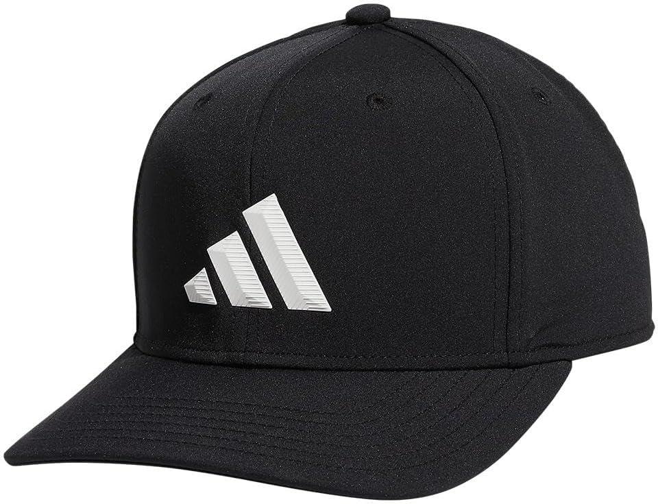 imageadidas UnisexAdult Midrange Hat Snapback Sports Cap with LogoBlackWhite3bar