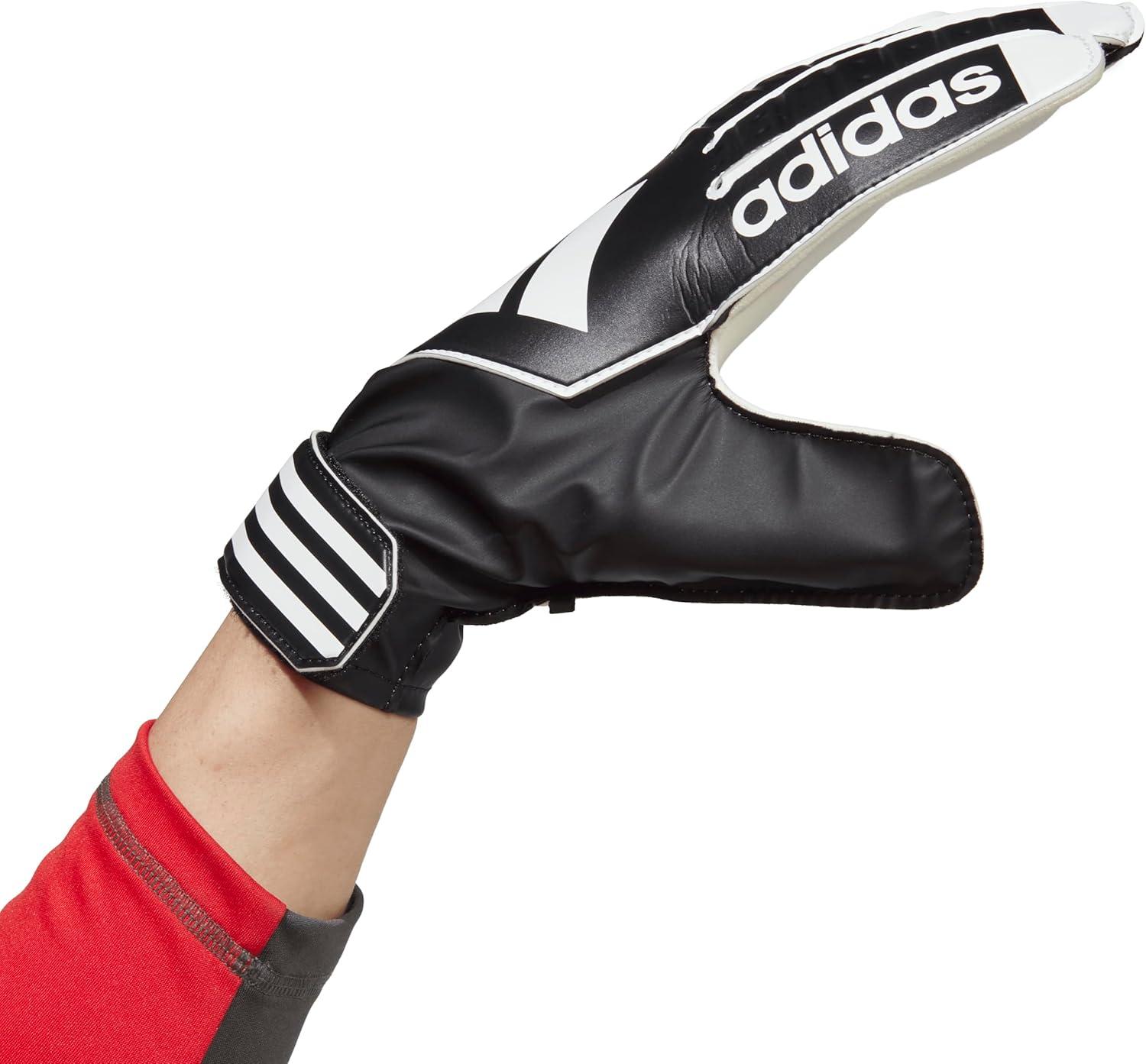 imageadidas UnisexChild Tiro Club Goalkeeper GlovesBlackWhiteBlack