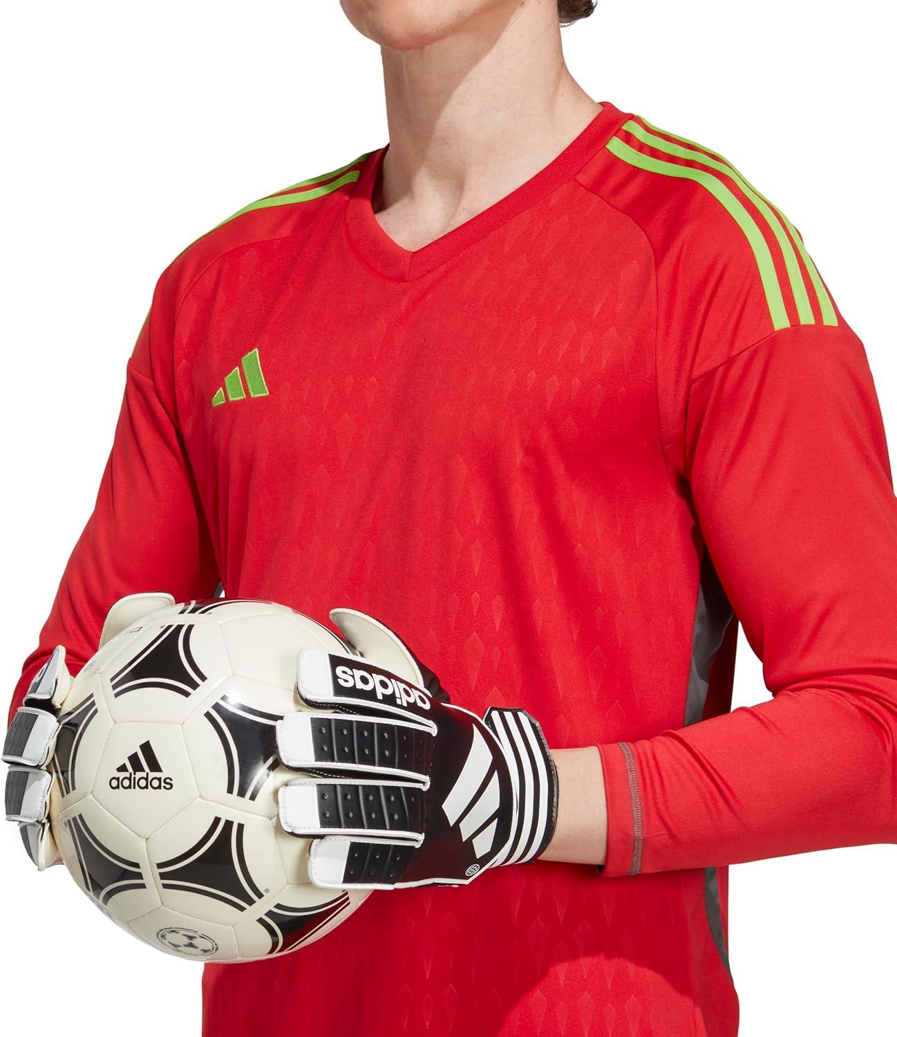 imageadidas UnisexChild Tiro Club Goalkeeper GlovesBlackWhiteBlack