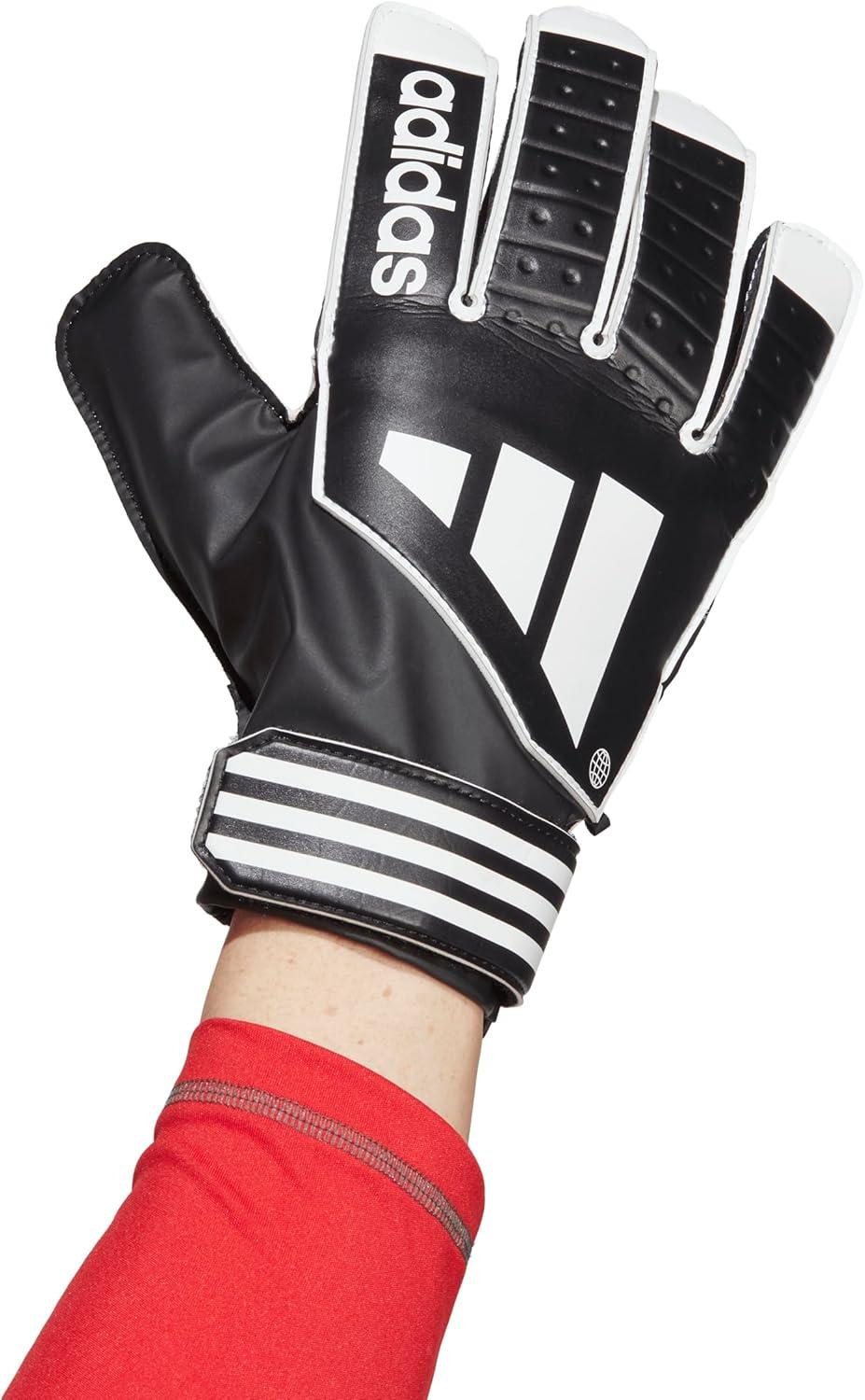 imageadidas UnisexChild Tiro Club Goalkeeper GlovesBlackWhiteBlack