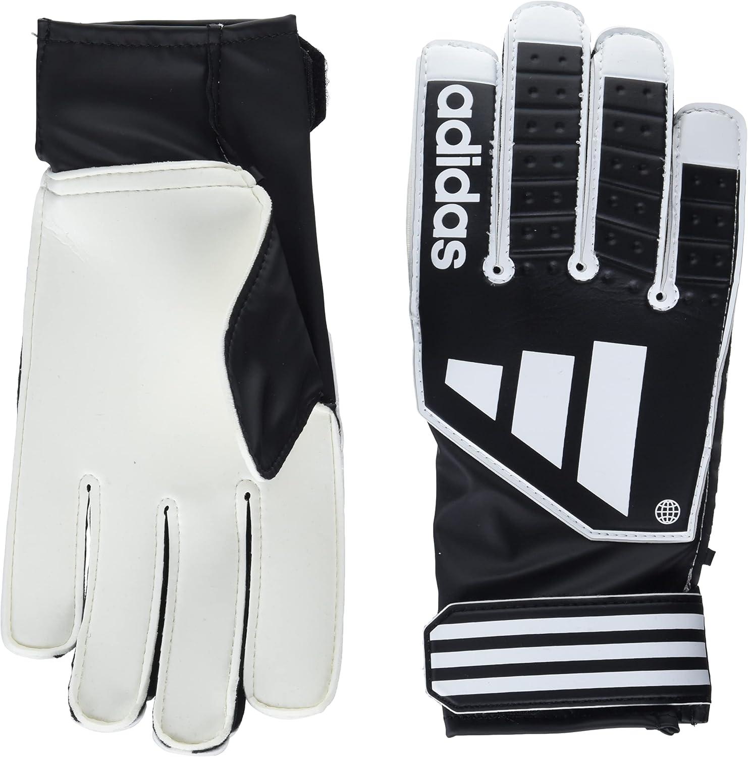 imageadidas UnisexChild Tiro Club Goalkeeper GlovesBlackWhiteBlack