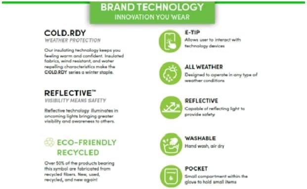 imageadidas Winter Performance Edge 20 Glove with Multiple Touchscreen Conductivity PointsBlack