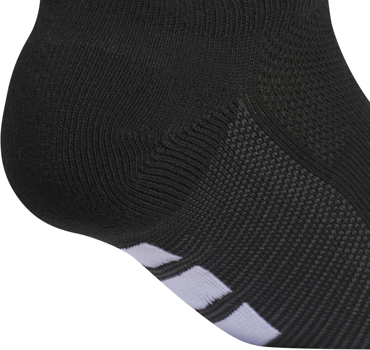 imageadidas Womens All Day Training No Show Socks 3Pair athletic performance below ankle height running socksBlackViolet Tone PurpleWhite