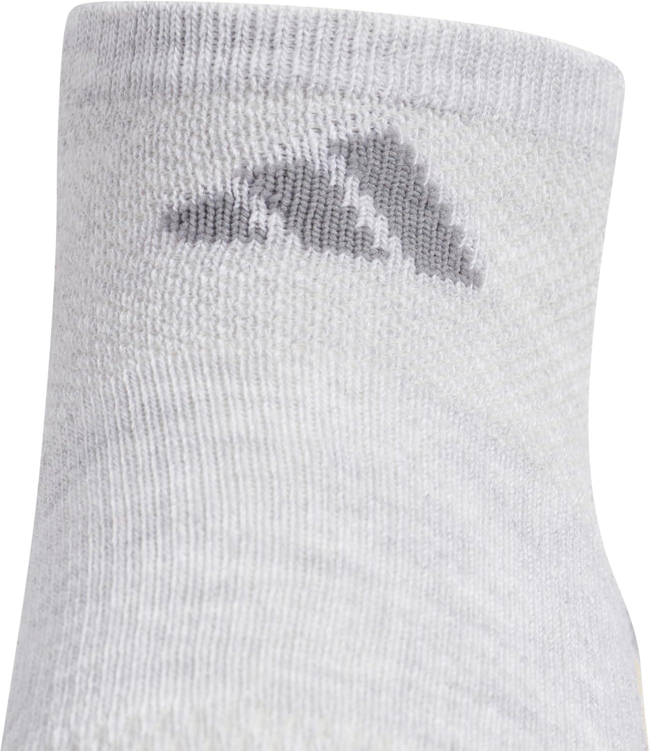 imageadidas Womens All Day Training No Show Socks 3Pair athletic performance below ankle height running socksCool Light HeatherSemi Ice Tangerine OrangeWhite