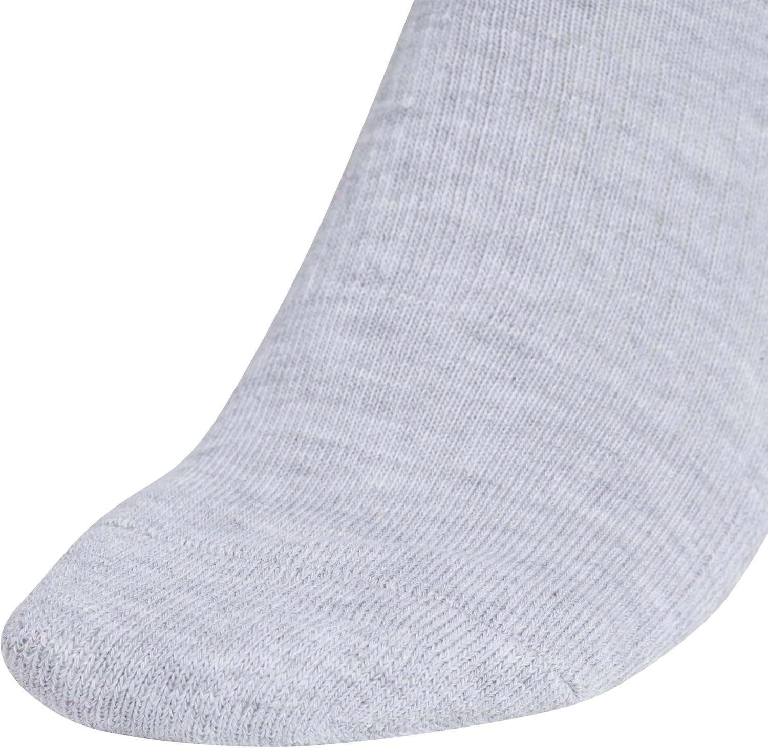 imageadidas Womens Athletic Cushioned 6Pack No Show Socks  No Show Socks for Secure Fit Cushioned Comfort Low ProfileCool Light HeatherClear PinkDark Blue