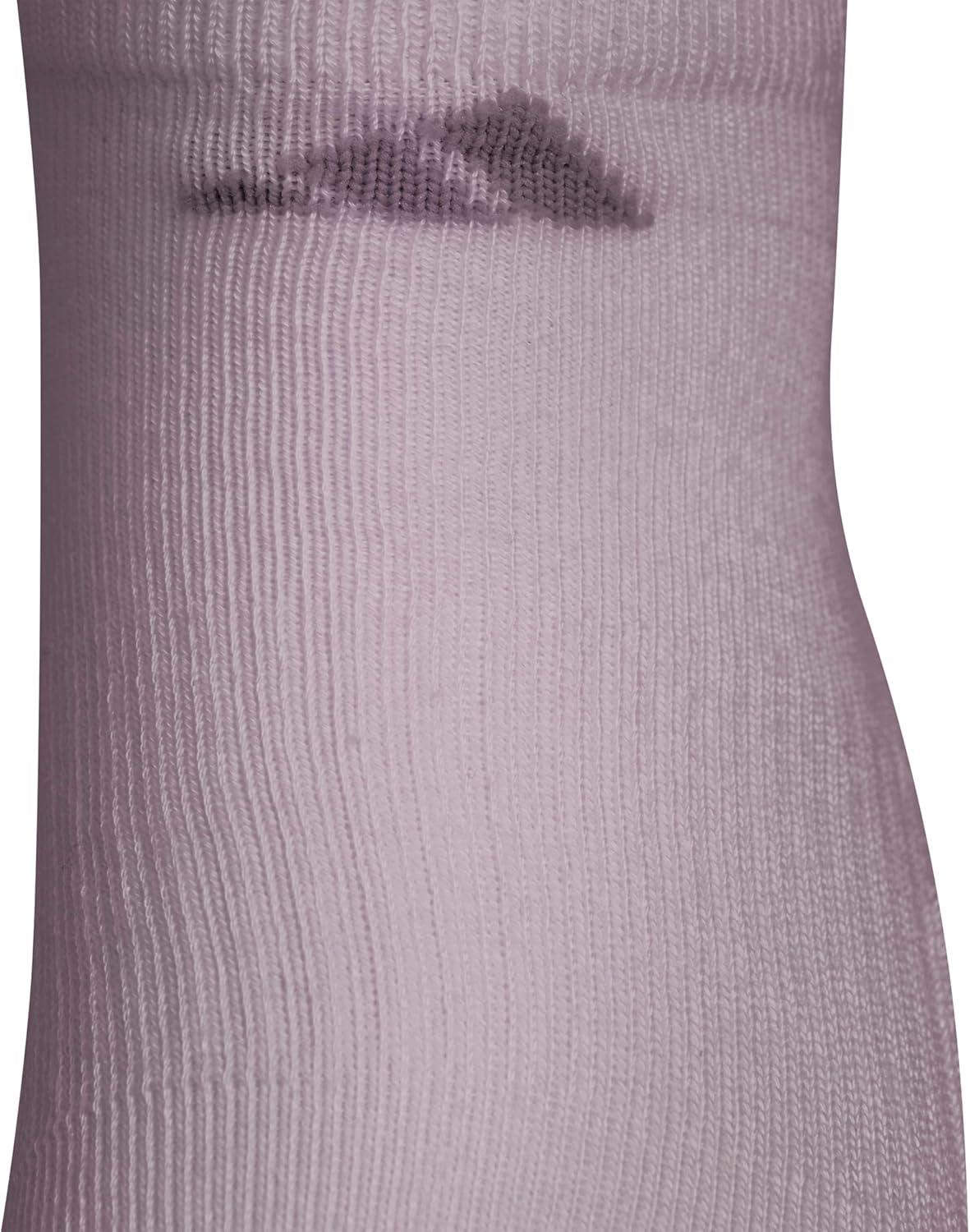 imageadidas Womens Athletic Cushioned 6Pack No Show Socks  No Show Socks for Secure Fit Cushioned Comfort Low ProfilePreloved Fig PurpleClear Onix GreyWhite