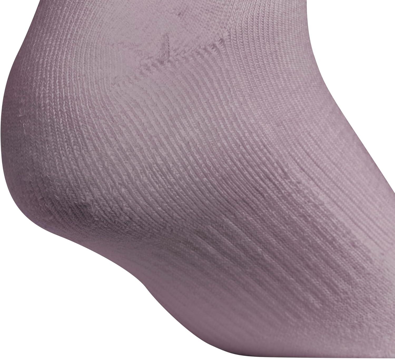 imageadidas Womens Athletic Cushioned 6Pack No Show Socks  No Show Socks for Secure Fit Cushioned Comfort Low ProfilePreloved Fig PurpleClear Onix GreyWhite