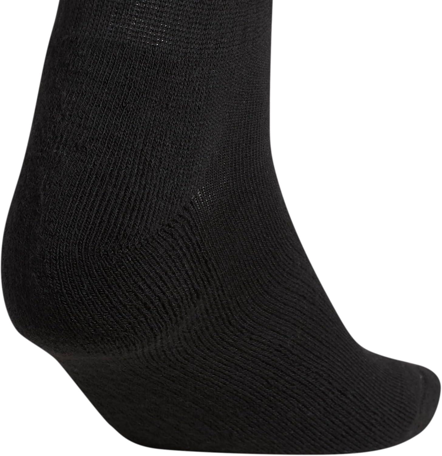 imageadidas Womens Athletic Cushioned Crew Socks with Arch Support 6Pack Durable MoistureWickingBlack