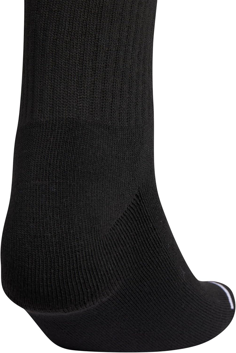 imageadidas Womens Crew Socks with Arch Compression 3Pack Comfortable SweatWicking Stylish 3StripeBlackWhite