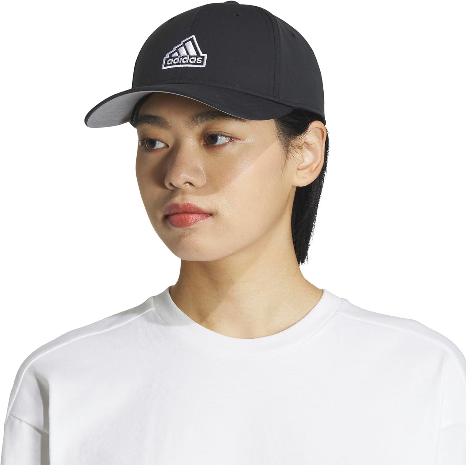 imageadidas Womens Must Have Medium Crown Structured Adjustable Fit Strapback HatBlack
