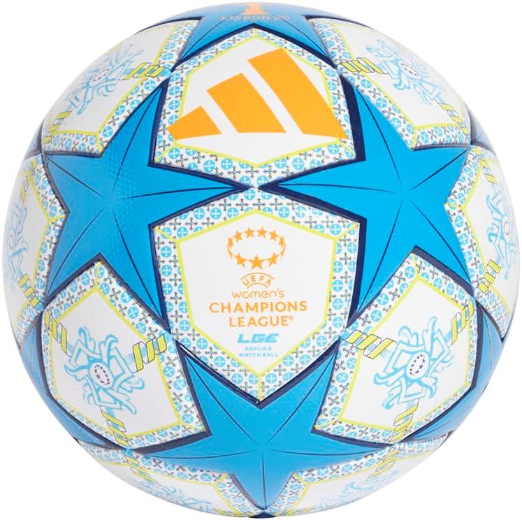 imageadidas Womens UCL League Soccer BallWhiteOrangeNight SkyPantone