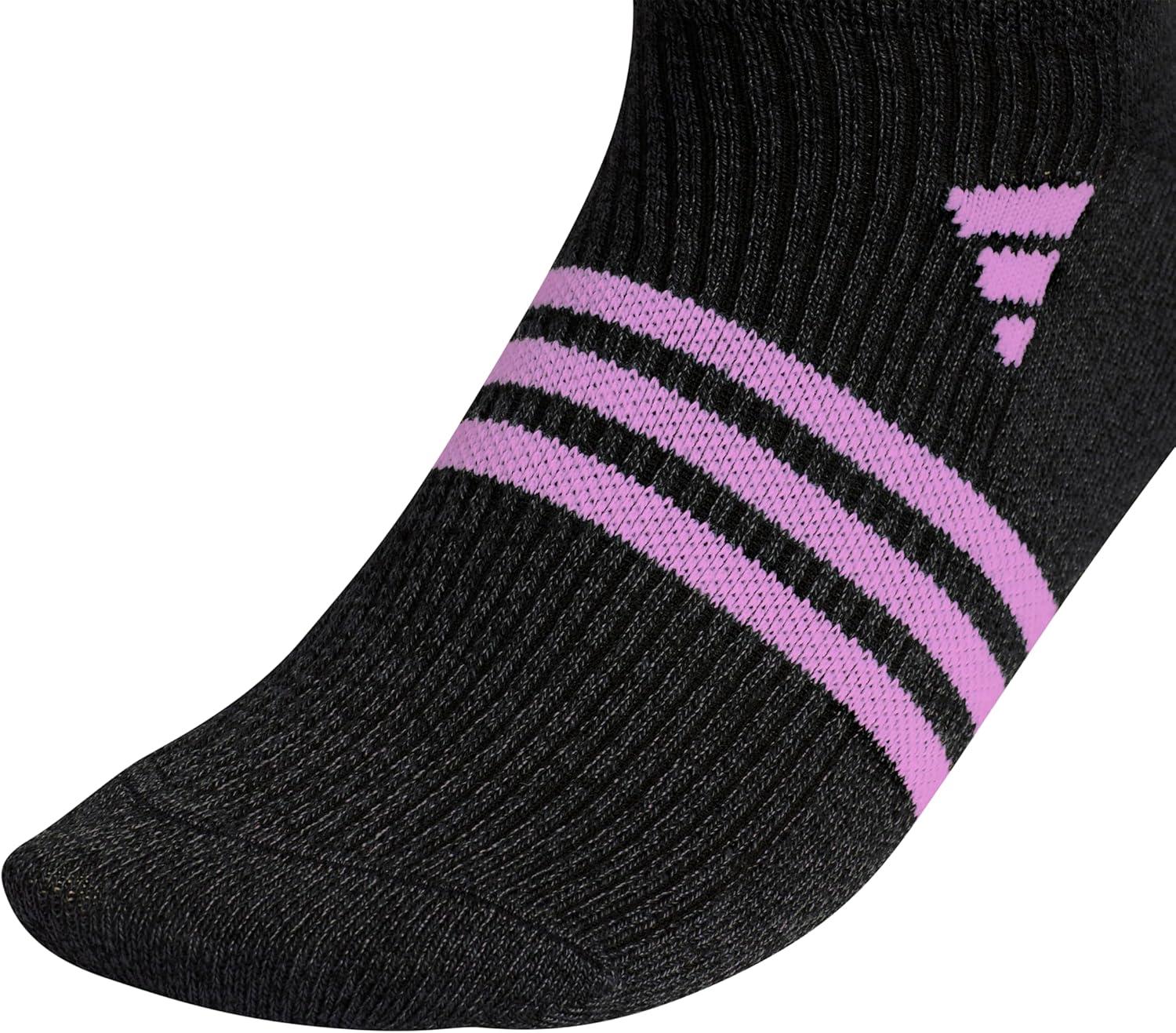 imageadidas womens Superlite No Show Socks 6pair Pack Low Profile Below AnkleBlackPulse Lilac PurpleWhite