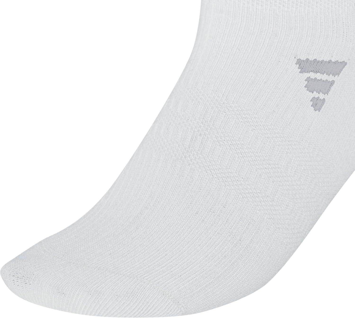 imageadidas womens Superlite No Show Socks 6pair Pack Low Profile Below AnkleWhiteBlackGrey