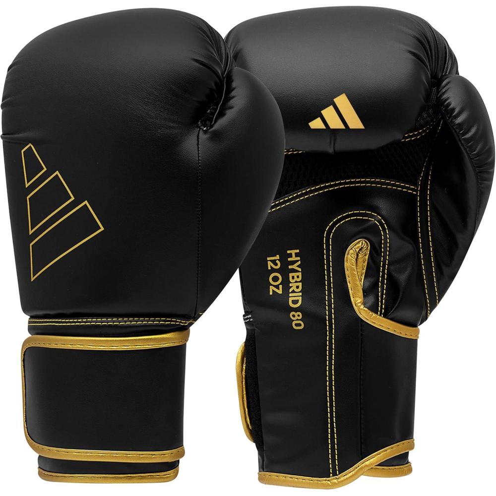 imageAdidas Hybrid 80 Boxing Gloves Adult Boxing Gloves for Men ampamp Women Heavy Bag Gloves Kickboxing Gloves for Women MMA Sparring Gloves Punching Bag Gloves for MenBlackGold