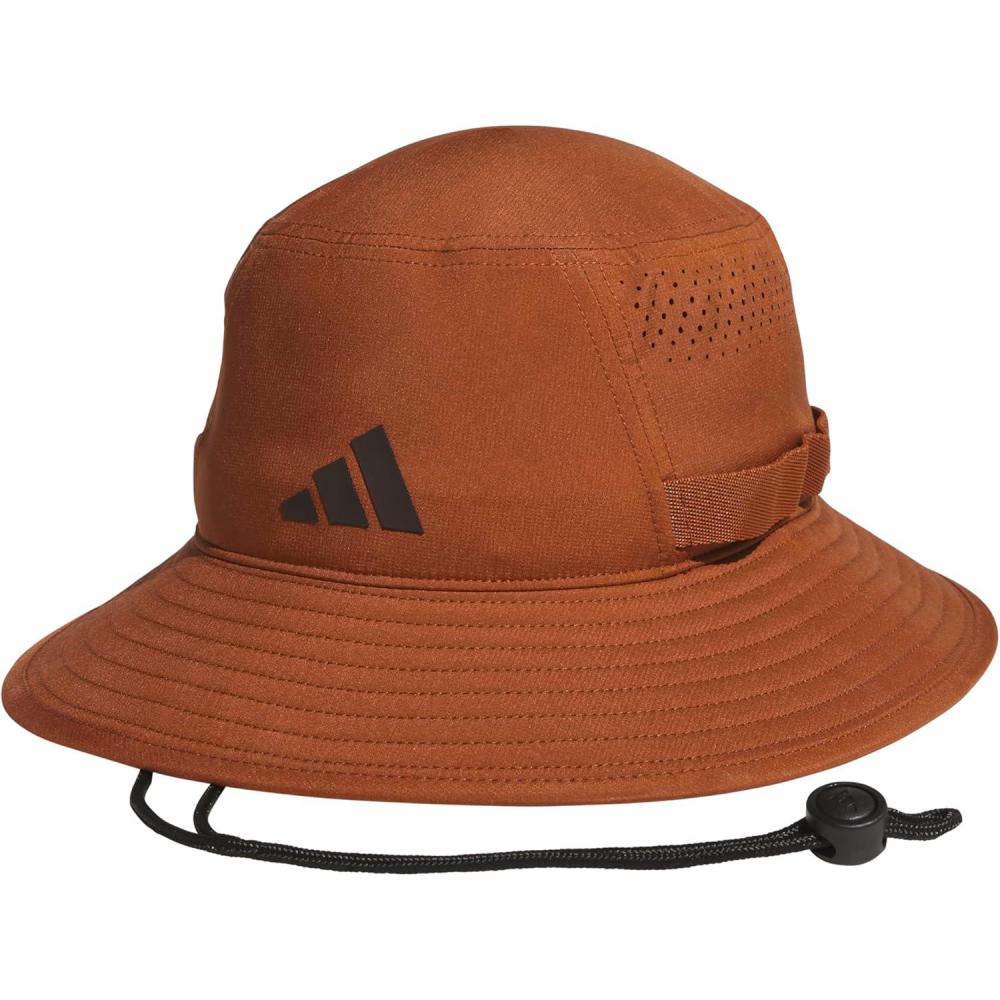 imageAdidas Mens Victory Bucket Hat for Men Athletic Sun Cap for OutdoorsDusky Bronze BrownAurora Coffee Brown50