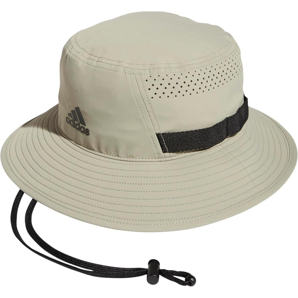 imageAdidas Mens Victory Bucket Hat for Men Athletic Sun Cap for OutdoorsFeather GreyBlack40