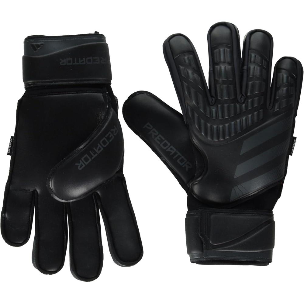 imageAdidas Predator Match Fingersave Goalie Soccer GlovesBlackBlack