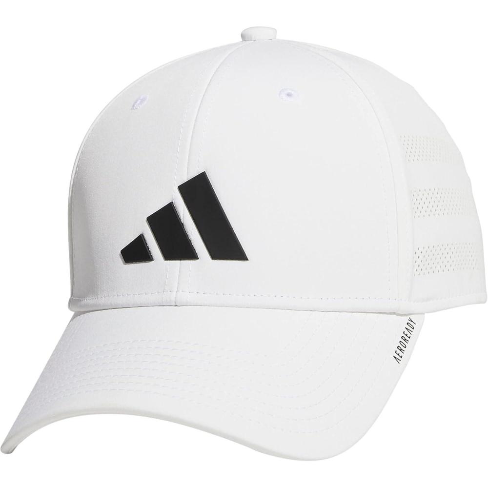 imageAdidas UnisexAdult Gameday Hat Flexible Stretch Sports Baseball CapWhiteBlack40
