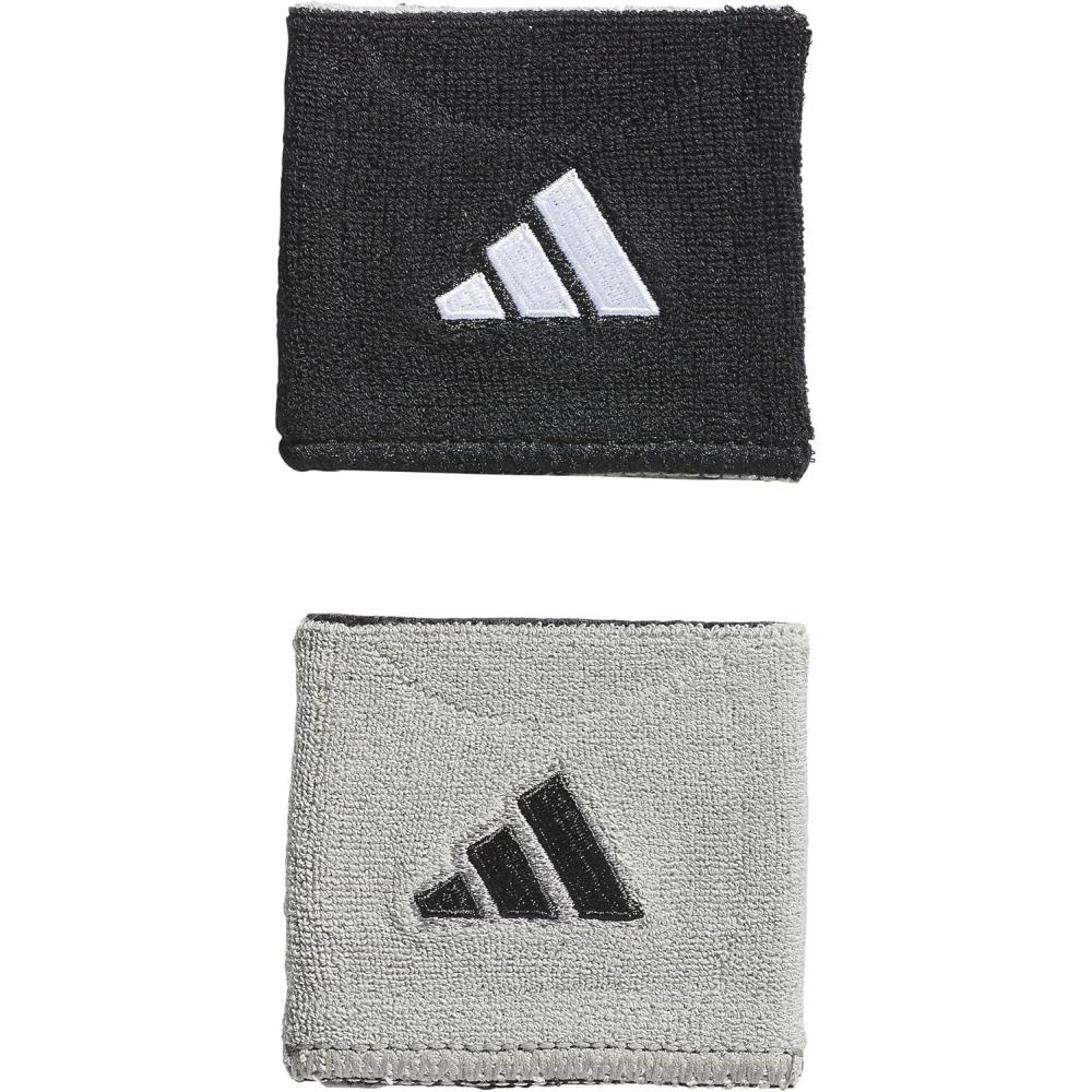 imageAdidas UnisexAdult Interval Reversible Wristband  Athletic Sweatband for Men and WomenBlackWhiteAluminum 220