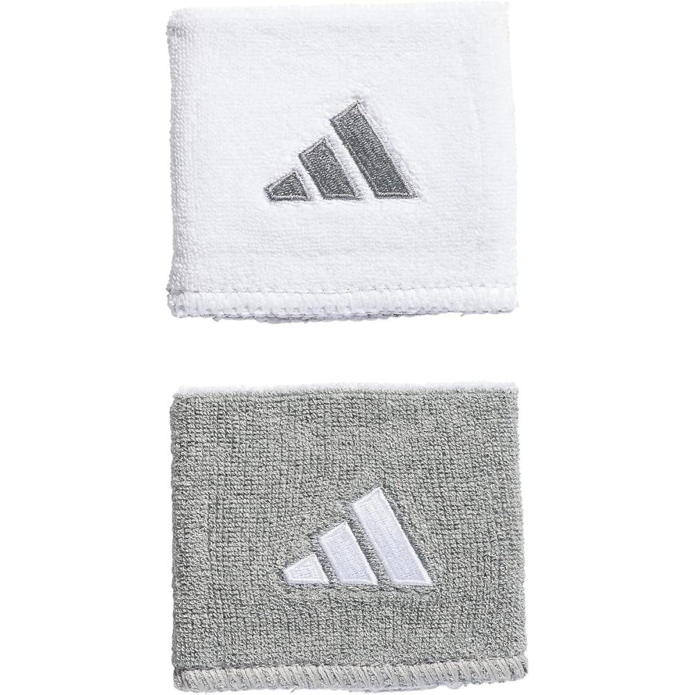 imageAdidas UnisexAdult Interval Reversible Wristband  Athletic Sweatband for Men and WomenHeather Light GreyWhite20