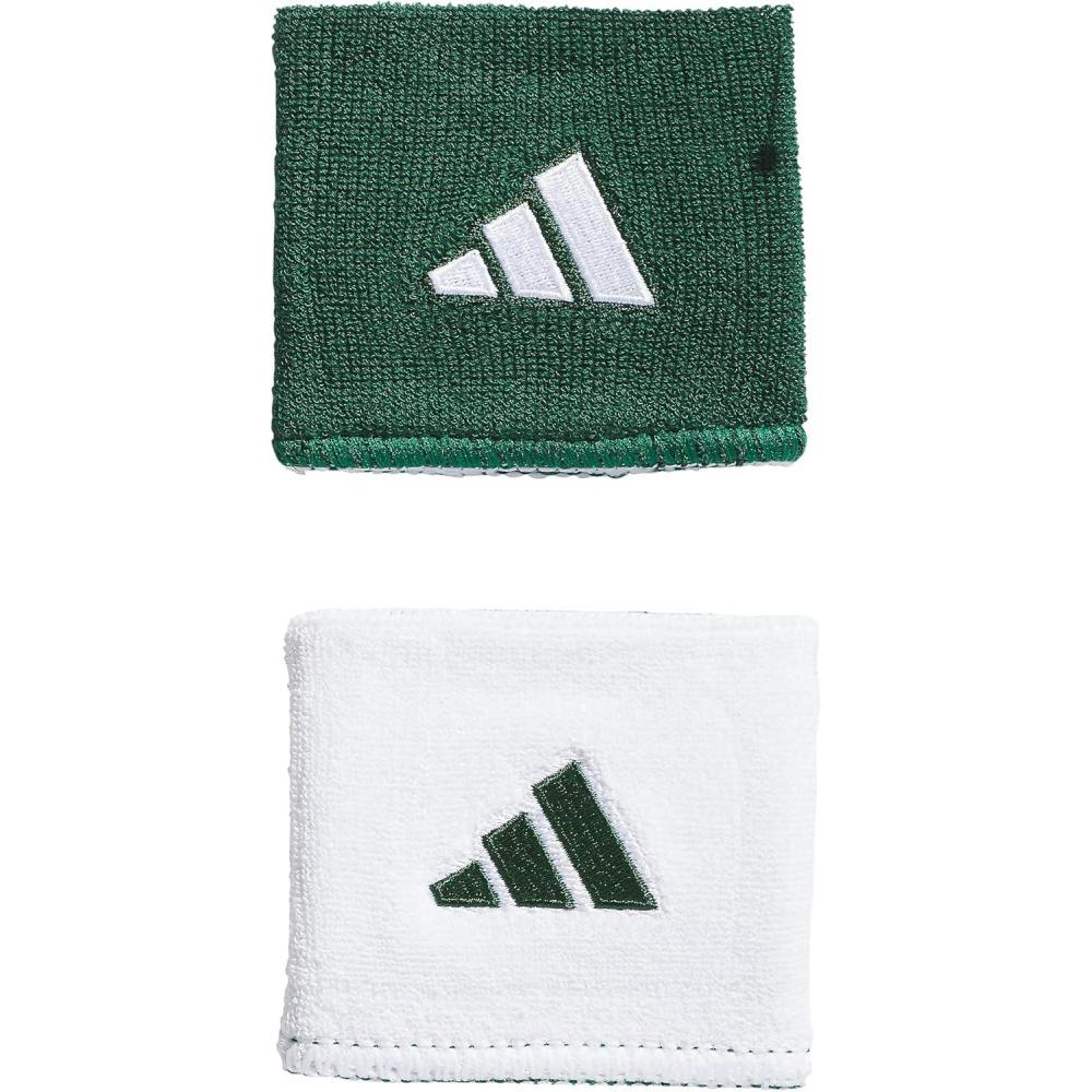imageAdidas UnisexAdult Interval Reversible Wristband  Athletic Sweatband for Men and WomenTeam Dark GreenWhite20