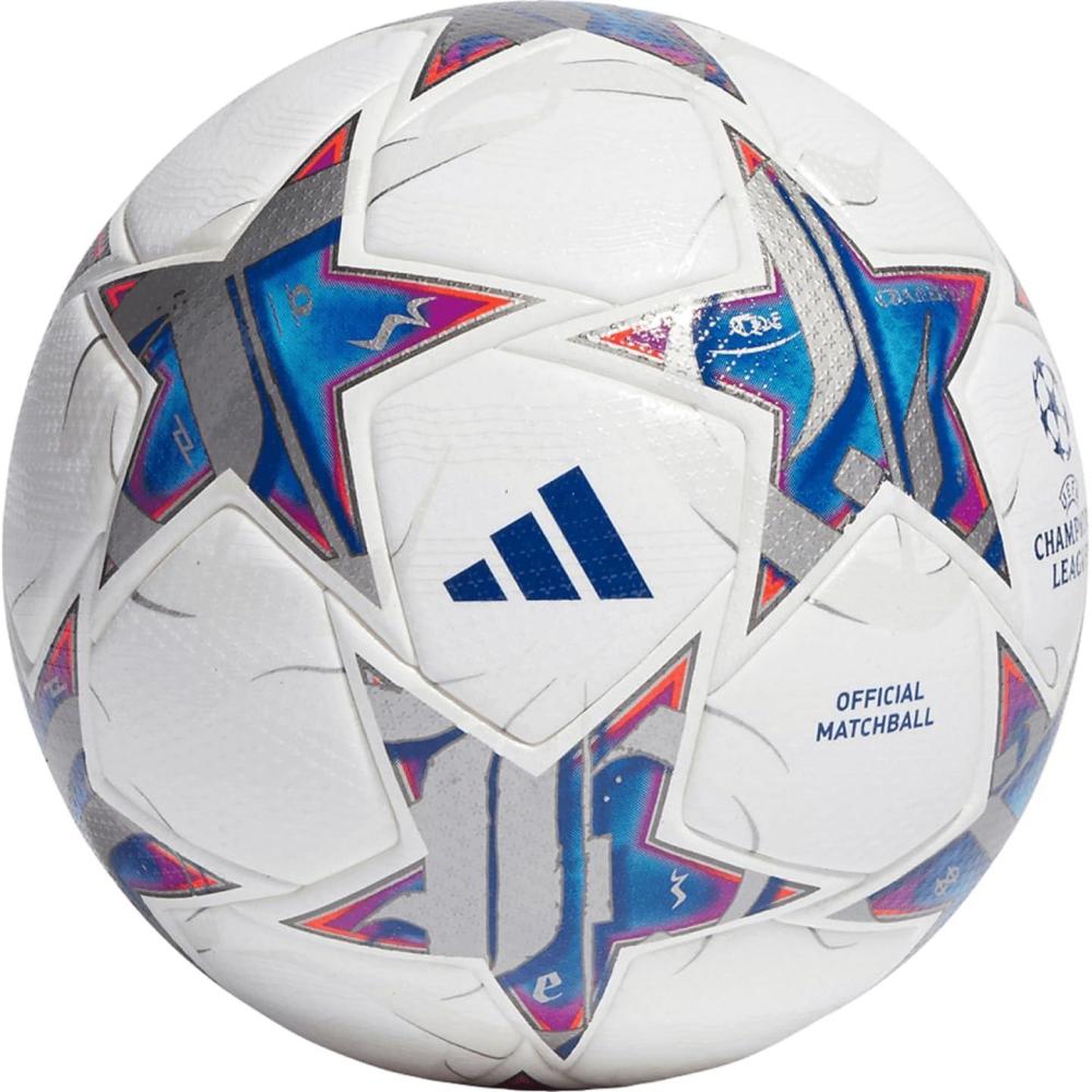 imageadidas 2024 UCL Pro London Official Match Soccer BallWHITESILVER METBRIGHT CYANTEAM ROYAL BLUE