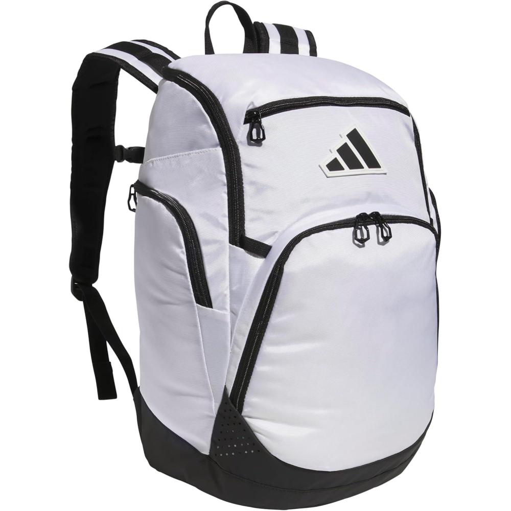 imageadidas 5Star 20 Team Backpack for MultiSport Practice Travel and GameDay Black One SizeWhite