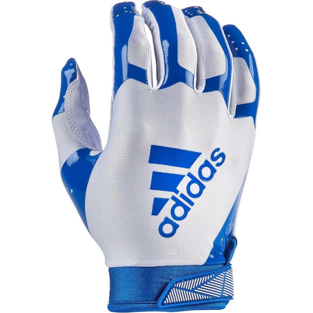 imageadidas Adifast 30 Youth Football Receiver Glove Multiple StylesWhiteRoyal