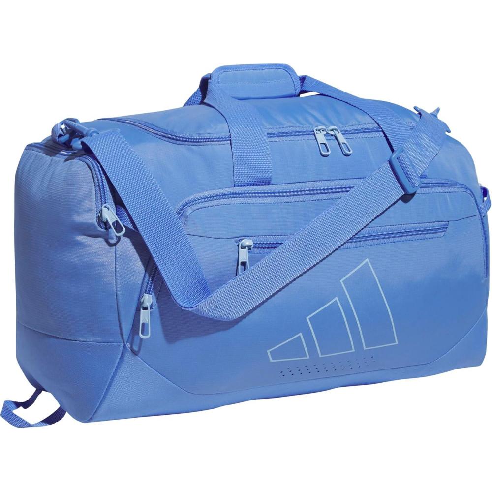 imageadidas Defender 50 Duffel Bag  Durable for Sports Gym ampamp TravelBlue FusionGlow Blue