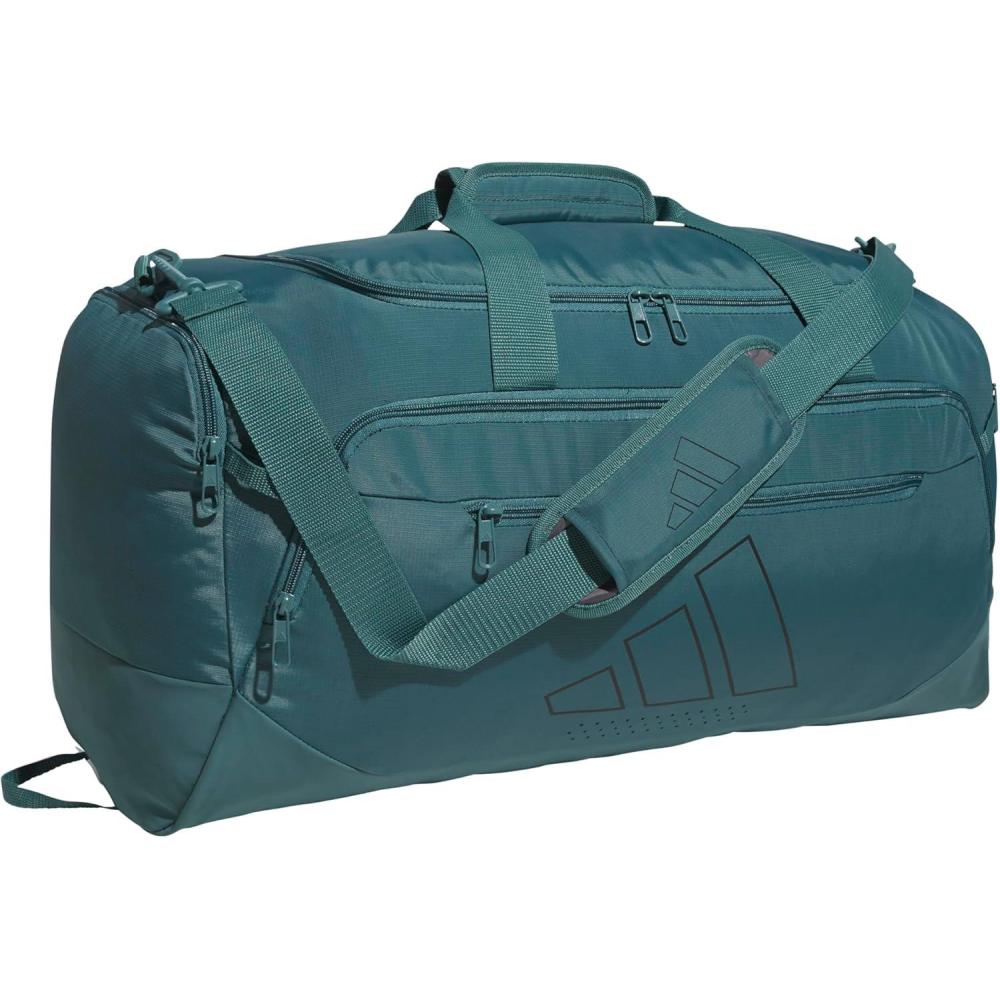 imageadidas Defender 50 Duffel Bag  Durable for Sports Gym ampamp TravelPreloved Teal GreenBlack