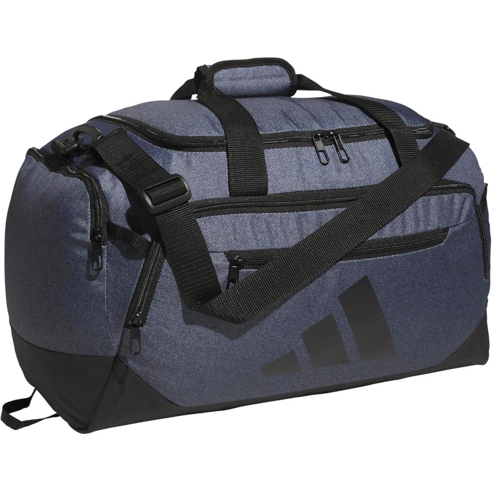 imageadidas Defender 50 Duffel Bag  Durable for Sports Gym ampamp TravelTwill Onix GreyBlack