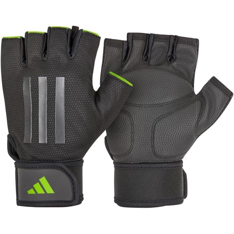imageadidas Elite Training ampamp Weightlifting Gloves Fingerless Workout GlovesGreen