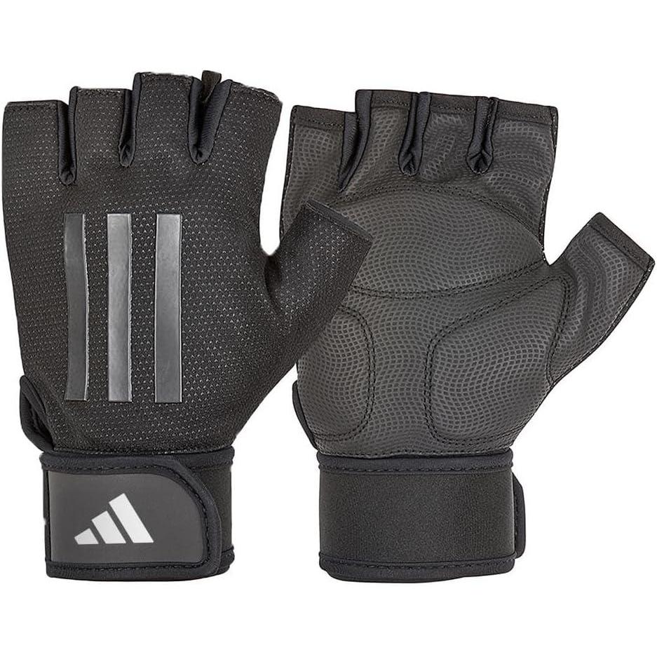 imageadidas Elite Training ampamp Weightlifting Gloves Fingerless Workout GlovesGrey