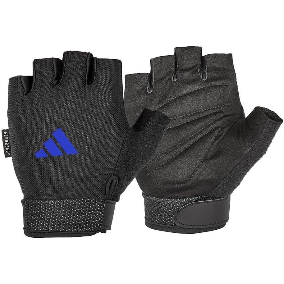 imageadidas Essential Training ampamp Weightlifting Gloves Fingerless Workout GlovesBlue