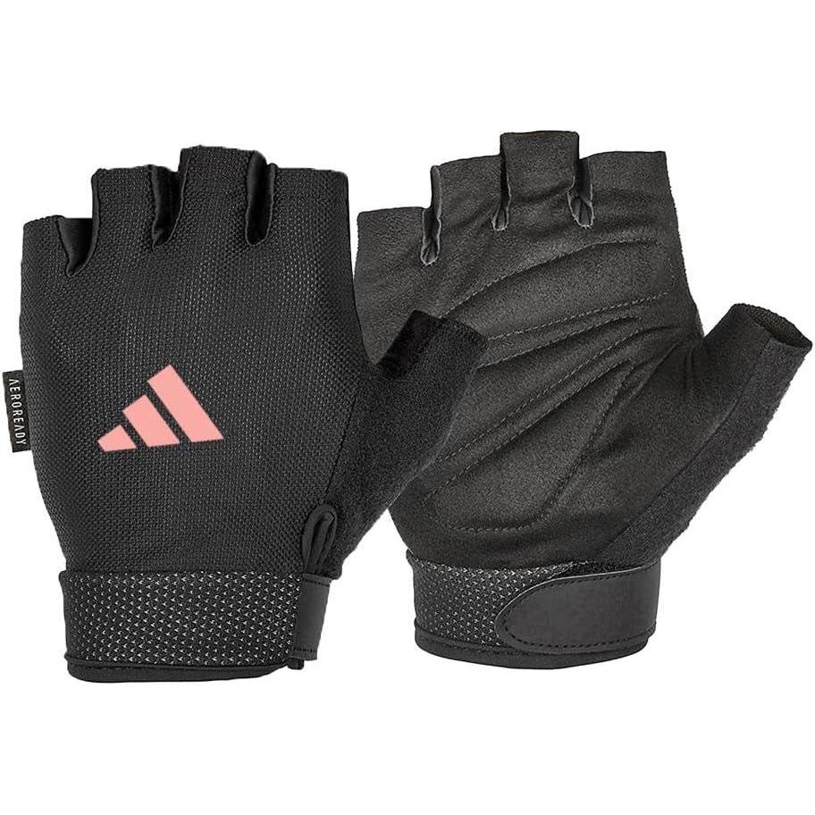 imageadidas Essential Training ampamp Weightlifting Gloves Fingerless Workout GlovesPink
