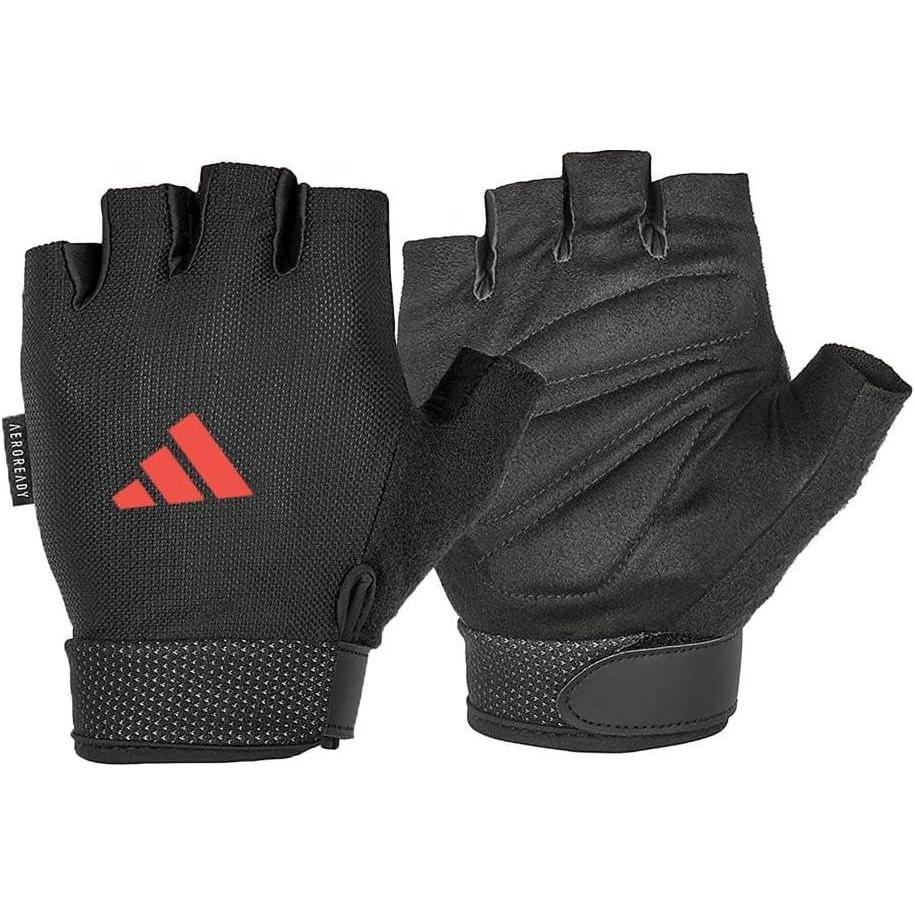 imageadidas Essential Training ampamp Weightlifting Gloves Fingerless Workout GlovesRed