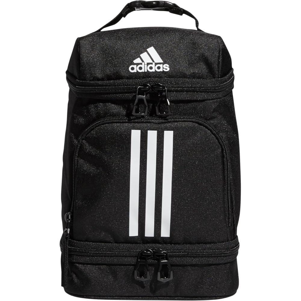 imageadidas Excel Insulated Lunch Bag Cooler with Zipper Pocket for Ice Pack and Clip Temperature Control InsulationBlackWhite