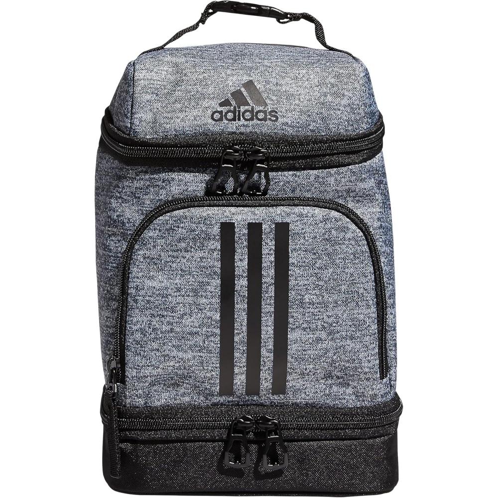imageadidas Excel Insulated Lunch Bag Cooler with Zipper Pocket for Ice Pack and Clip Temperature Control InsulationJersey Onix GreyBlack
