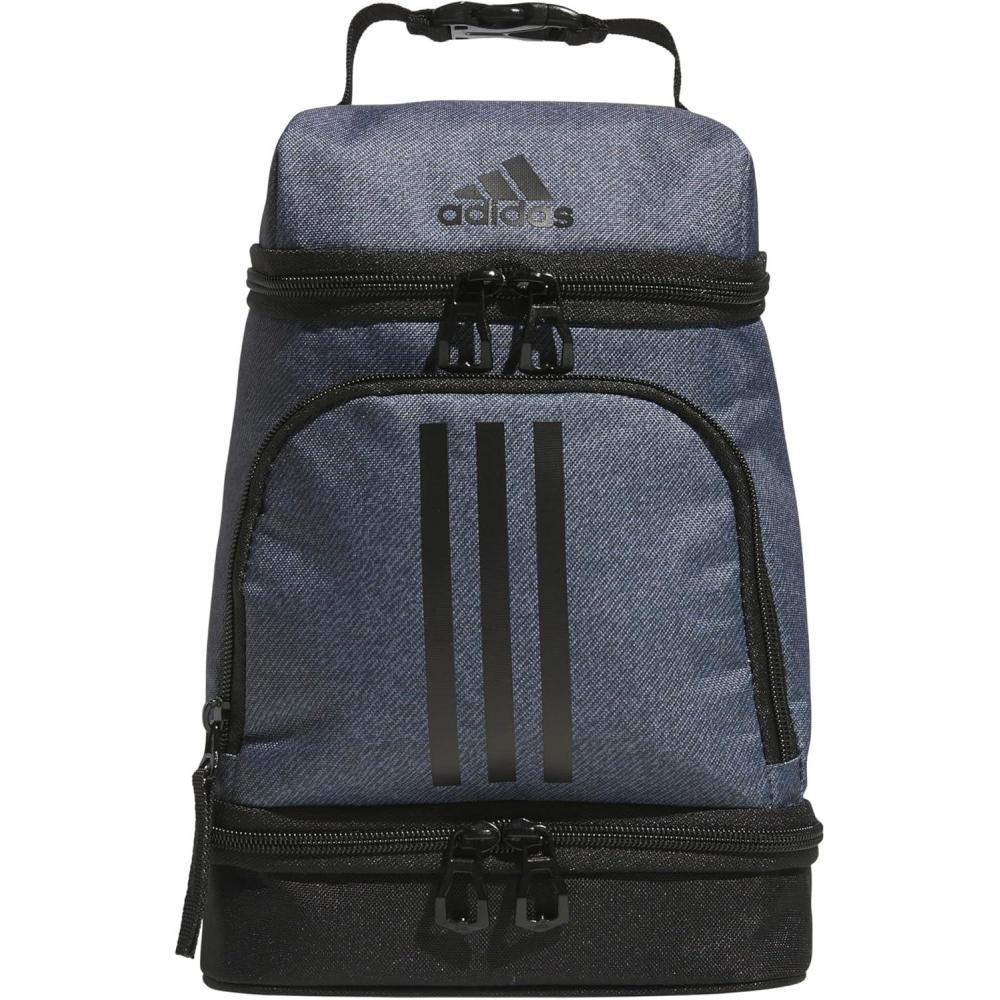 imageadidas Excel Insulated Lunch Bag Cooler with Zipper Pocket for Ice Pack and Clip Temperature Control InsulationTwill Onix GreyBlack