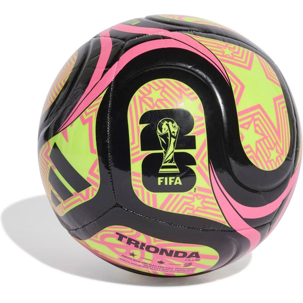 imageadidas FIFA World Cup 26 Trionda Soccer BallBlackLucid LemonLucid PinkClub